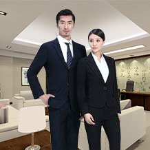 细戗驳领时尚圆环扣职业套装FX21