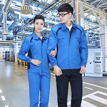 新款爆款撞色春秋涤棉工作服FY835