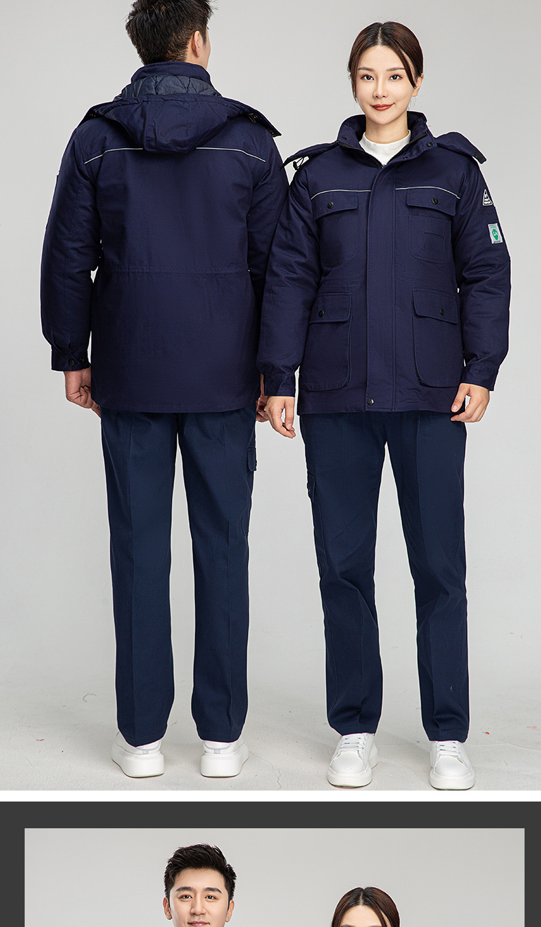 8899Z 纯棉防静电中长活棉棉衣